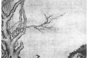 柳下听鹂图