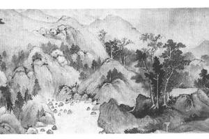 湖山晚晴图