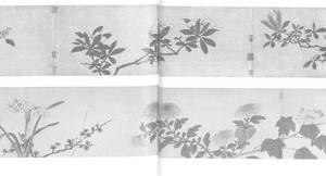 四季花卉图卷