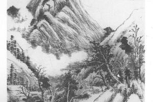 仿董其昌山水