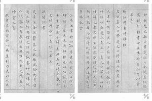 仿董其昌临帖册四页