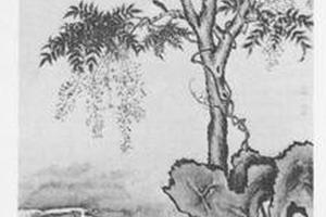 藤花山雀图
