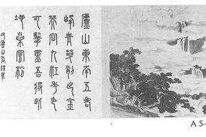 卢山观瀑图册页