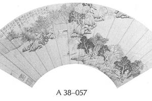 春雨图扇面