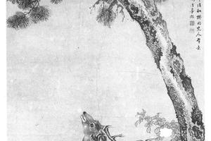 松鹿图轴
