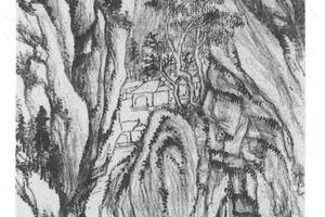 秋山萧寺图
