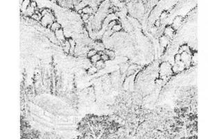 仿王蒙山水图