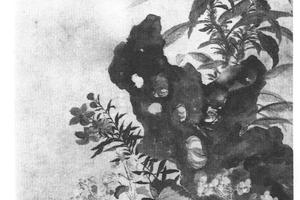 锦石秋花图