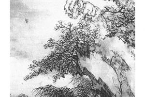 篷窗看山图