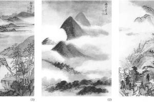 仿宋元山水八开