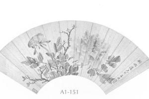 花卉图扇面