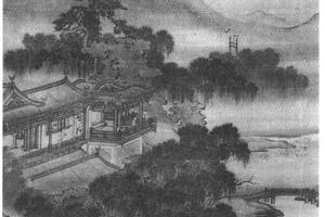 荷亭纳凉图
