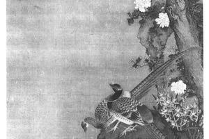 桂花锦鸡图轴