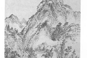 仿吴镇山水图