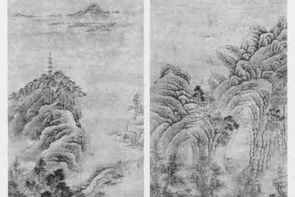 山水图(对幅)