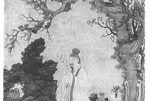 摘梅高士图