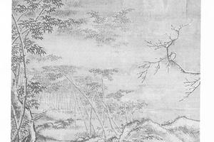 雪中山水图