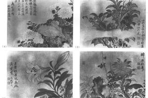 写生花卉竹石图十开