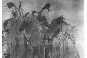 八仙图轴