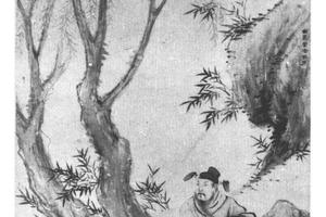 柳阴人物图