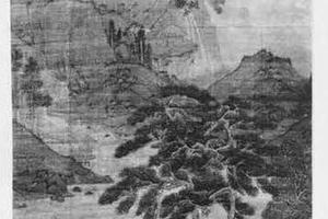秋景山水图