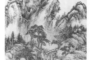 仿黄王山水