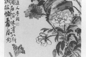 萱花芍药图
