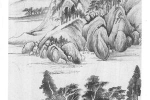 石田诗意轴