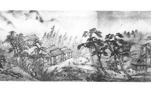 为石亭作山水