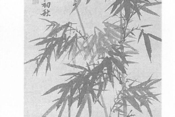 墨竹石图