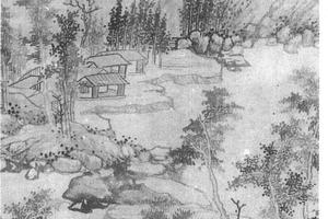 仿梅道人山水