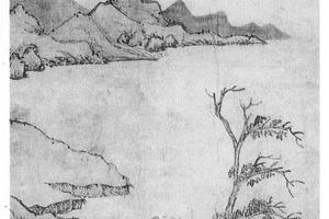 秋塘红藕图
