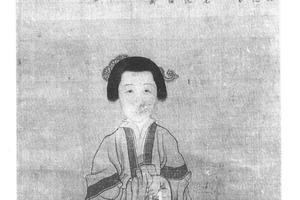 徐易楼月德像轴
