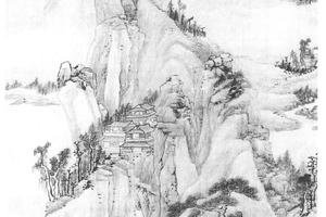 水呜松云图
