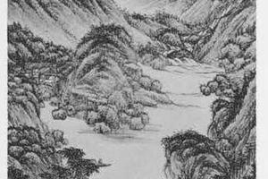 仿黄子久清明山水图