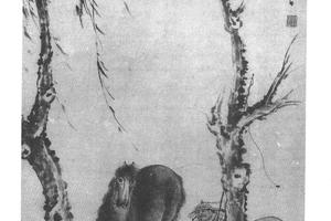 柳荫牧马图