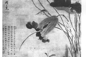 莲渚文禽图