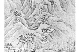 寒林飞雪图