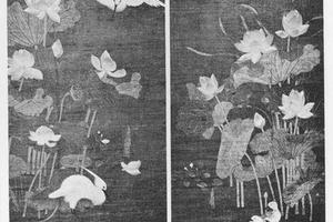 莲池水禽图(对幅)