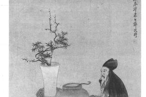 仿陈洪绶赏梅图