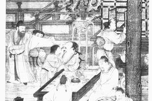 唐五学士图