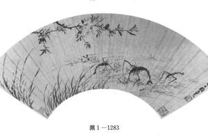 桃花虾戏图