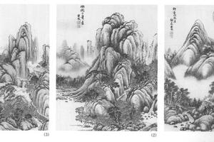 仿古山水十二开
