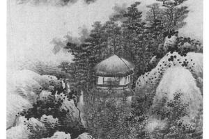 奇峰秋云图