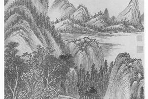 山窗读易图
