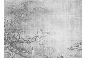 高士探梅图