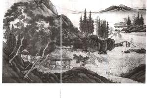 松窗对弈图