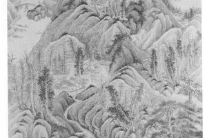 仿吴镇山水
