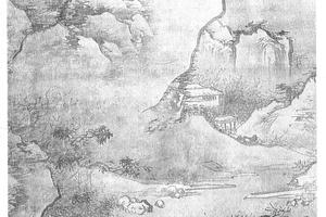 雪江泊舟图