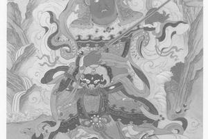 南方增长天王像图